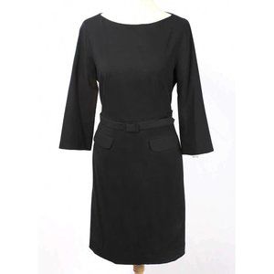 Pendleton Black Belted Wool Blend Sheath Dress NWT